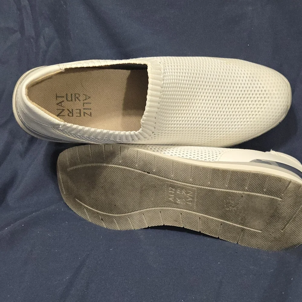 Naturalizer Lafayette Slip-on Sneakers White Fly Knit - Women's Size 8.5 - Picture 7 of 8